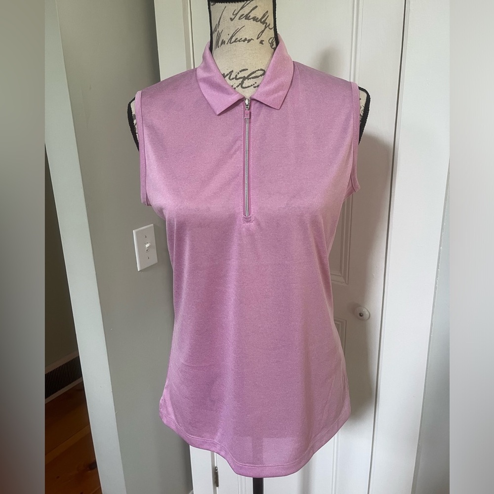 Callaway Women’s Golf Sleeveless Sunset Pink Heather Shirt. Size: M.